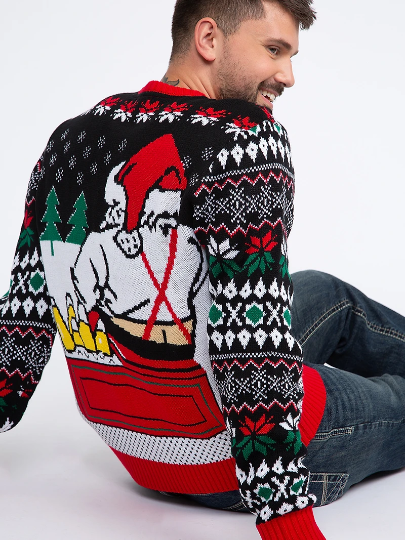 Men's Santa & Beer Sweater