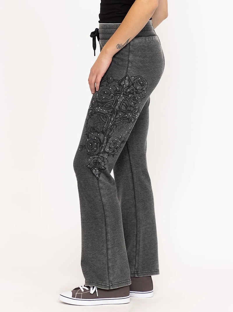 Women's Cross Print Fleece Pant