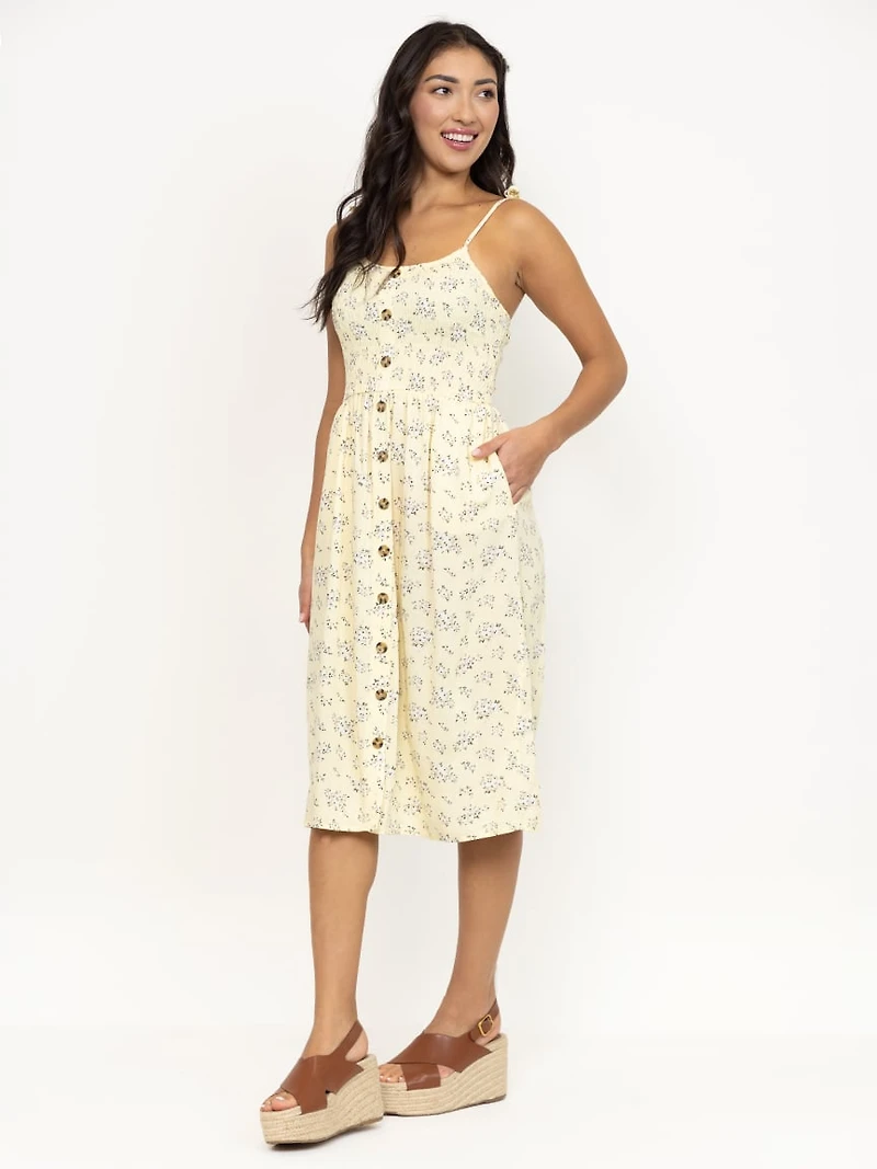 Women's Ditsy Floral Midi Dress
