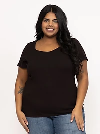 Women's Rib Sweetheart Tee