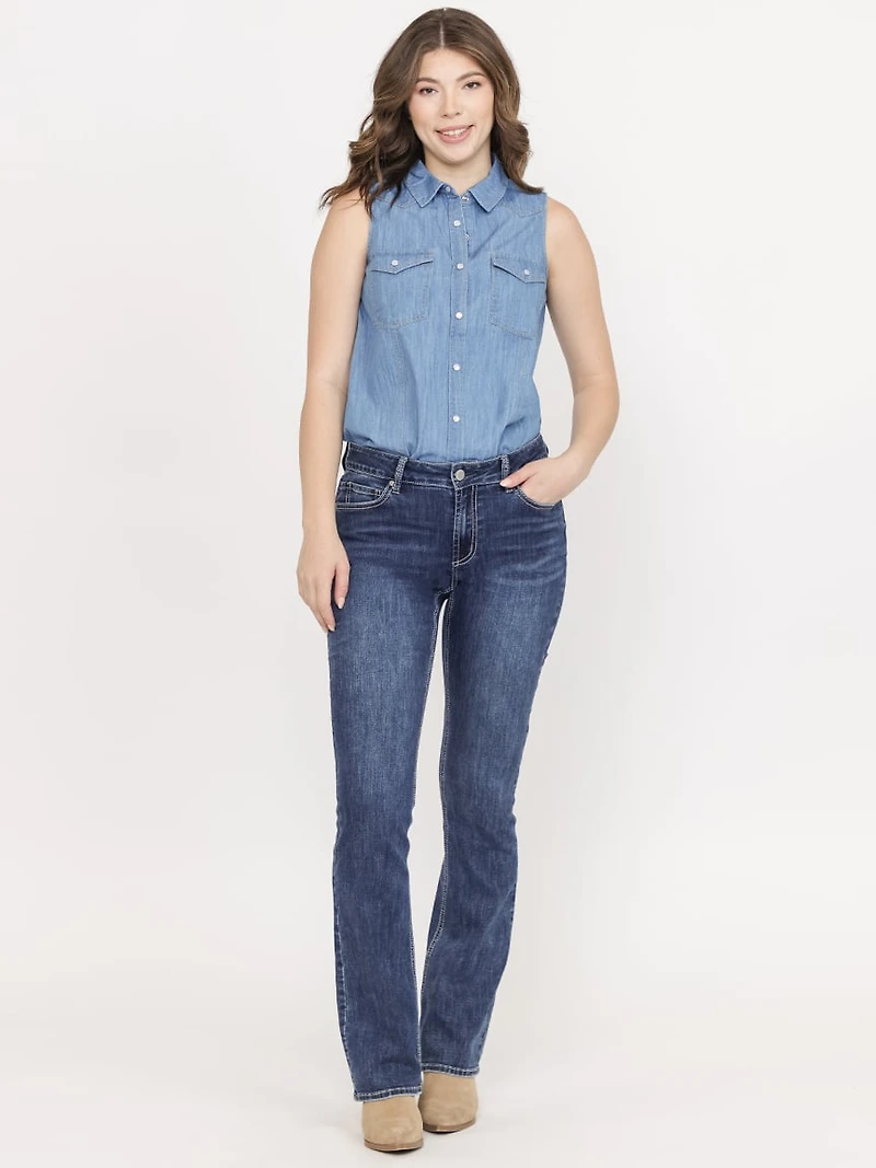 Women's Sleeveless Denim Shirt
