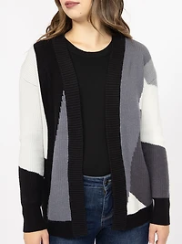 Women's Colour Block Cardigan