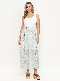 Women's Lace Top Maxi Dress