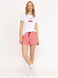 Women's Gingham Sleep Short