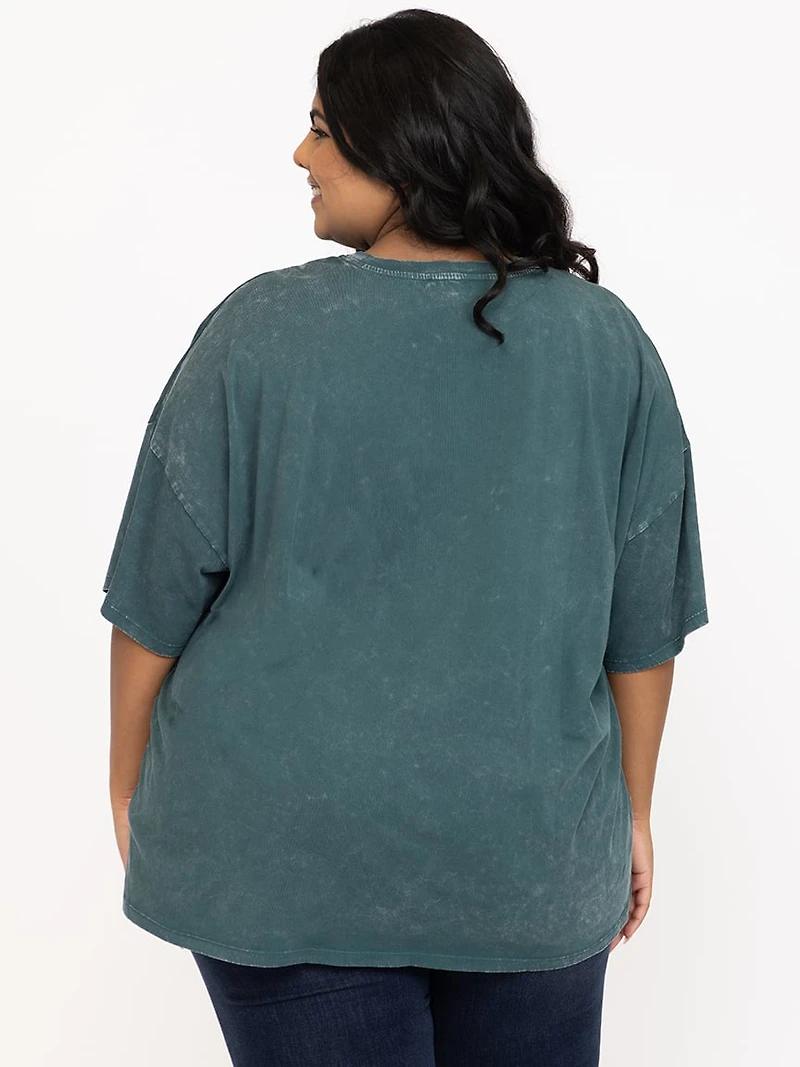 Women's Washed Eagle Oversized Tee