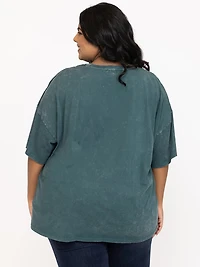 Women's Washed Eagle Oversized Tee