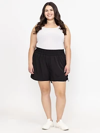 Women's Ruched Hybrid 2-in-1 Shorts