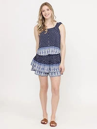 Women's Border Print Tank