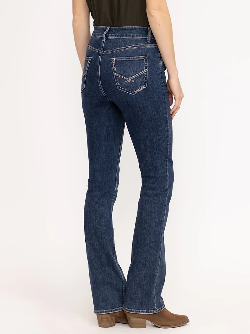 Women's Medium Dark Wash Baby Boot Jeans