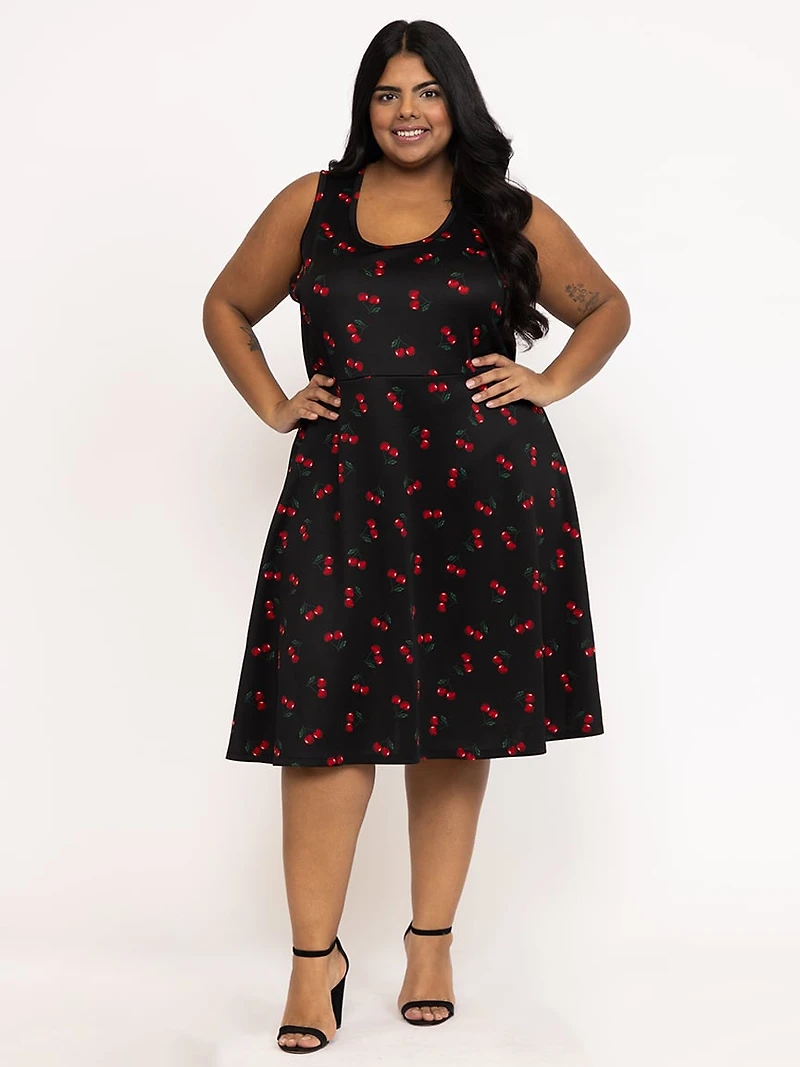 Women's Cherry Skater Dress