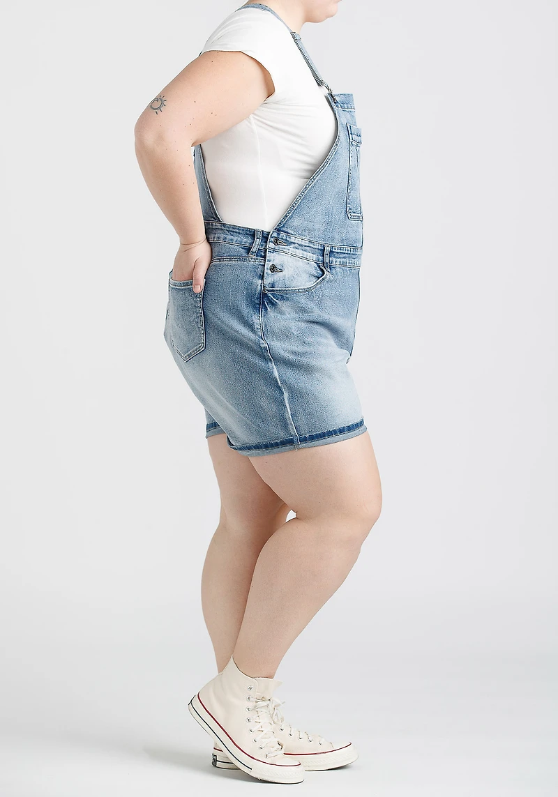 Women's Cuffed Denim Relaxed Fit Shortall