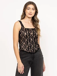 Women's Lace Bustier Top