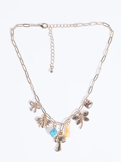 Paperclip Charm Neck