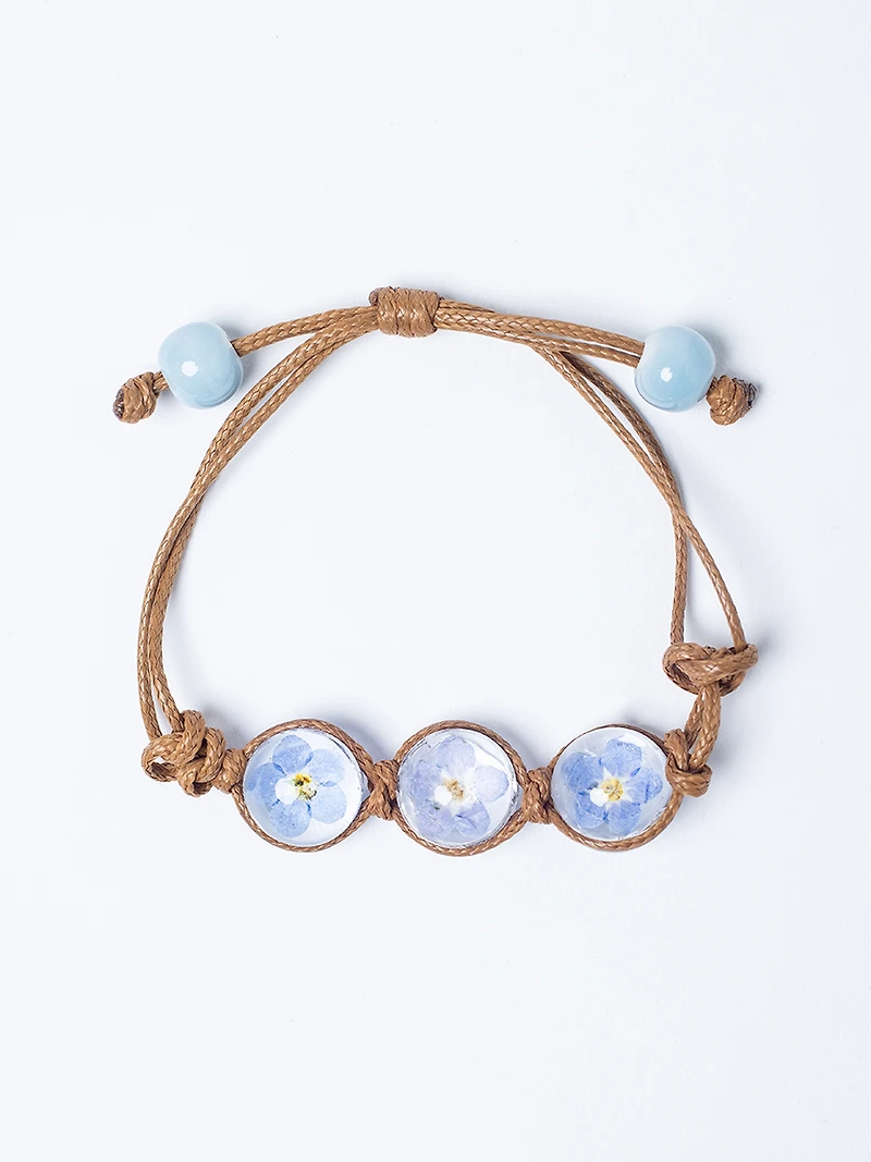 Women's Pressed Flower Bracelet