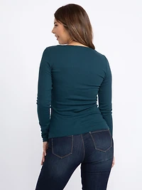Women's Ribbed Long Sleeve Tee