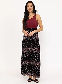 Women's Colour Block Maxi Dress