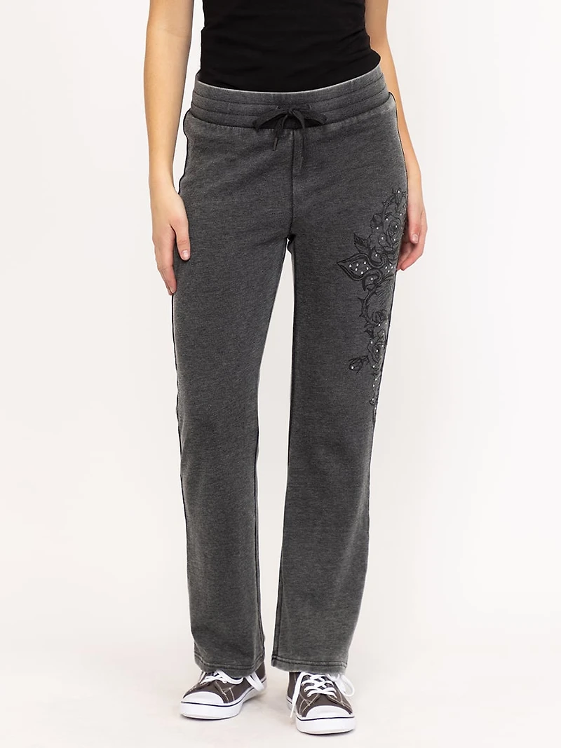 Women's Cross Print Fleeece Pant