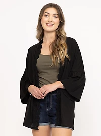 Women's Crochet Trim Cardigan