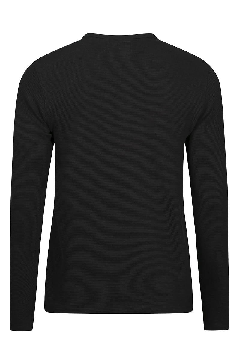Men's Henley Rib Knit Tee