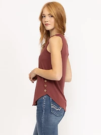 Women's Side Button Tank