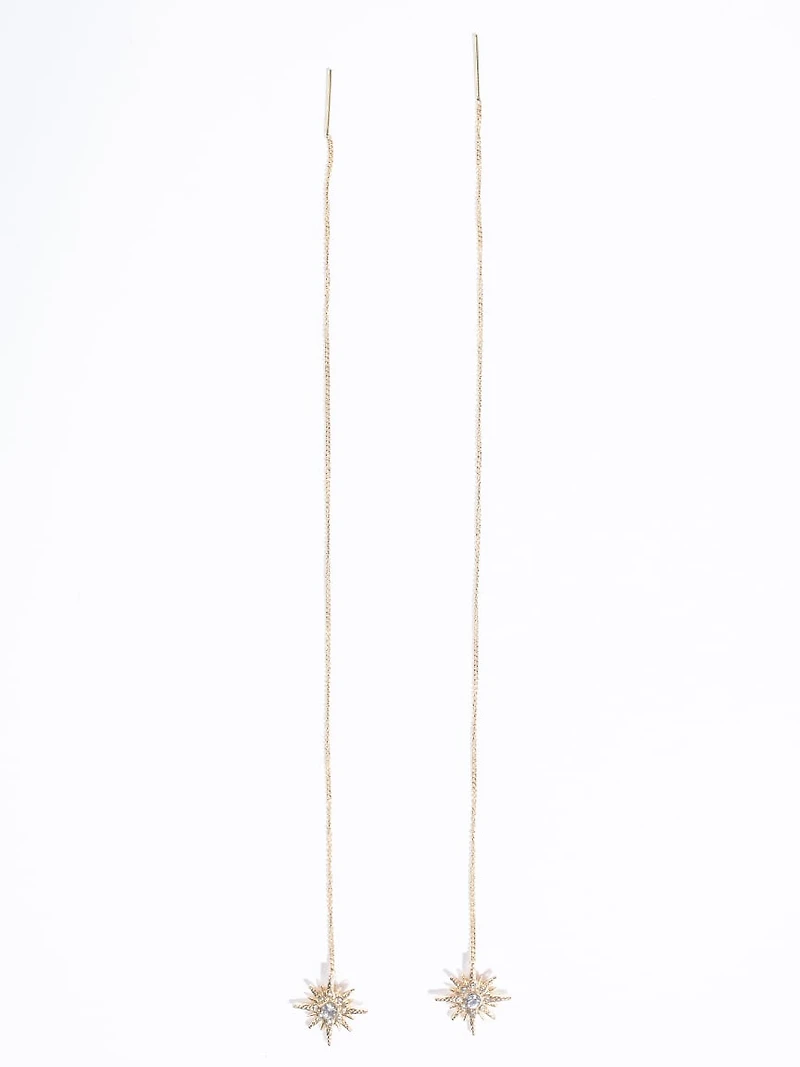 Women's Crystal Starburst Earrings