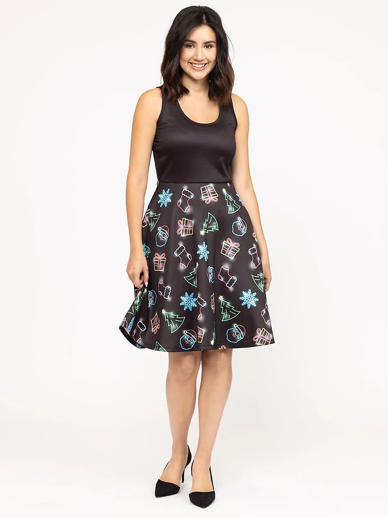 Women's Xmas Skater Dress