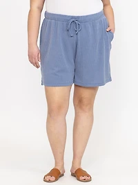 Women's Wavy Rib Pull On Short