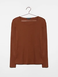 Women's Ribbed Long Sleeve Tee