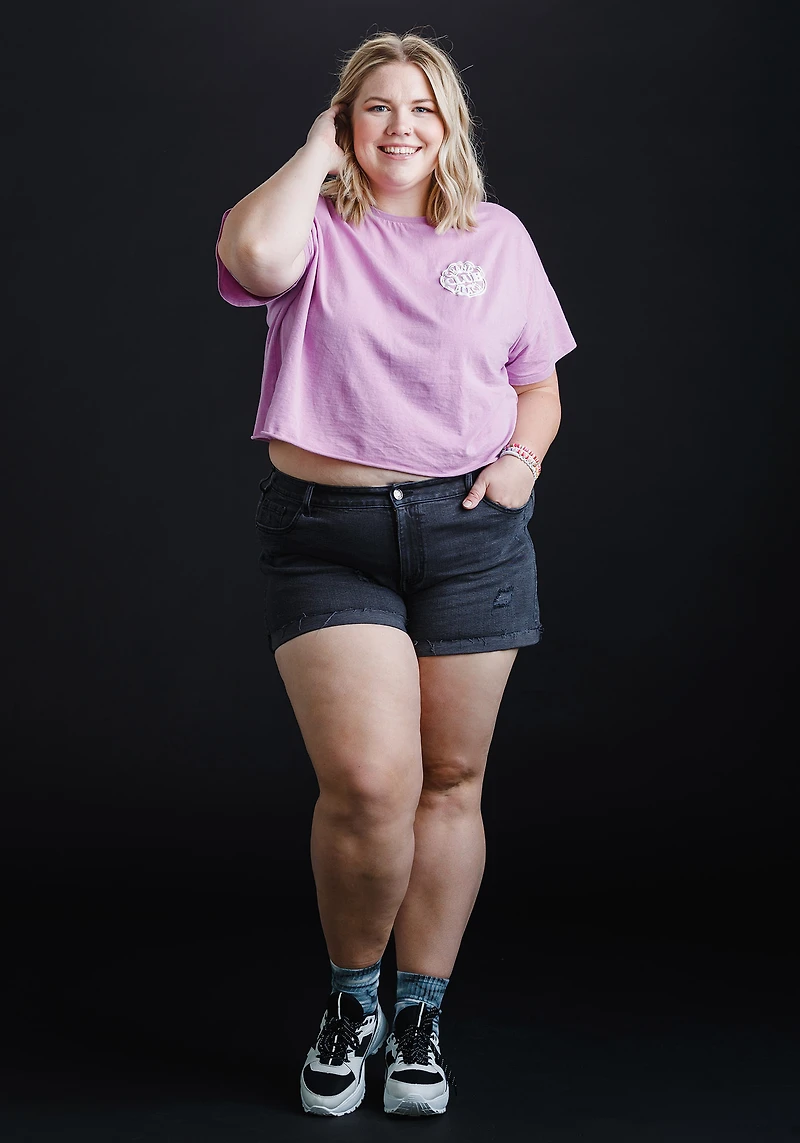 Women's Washed Crop Tee