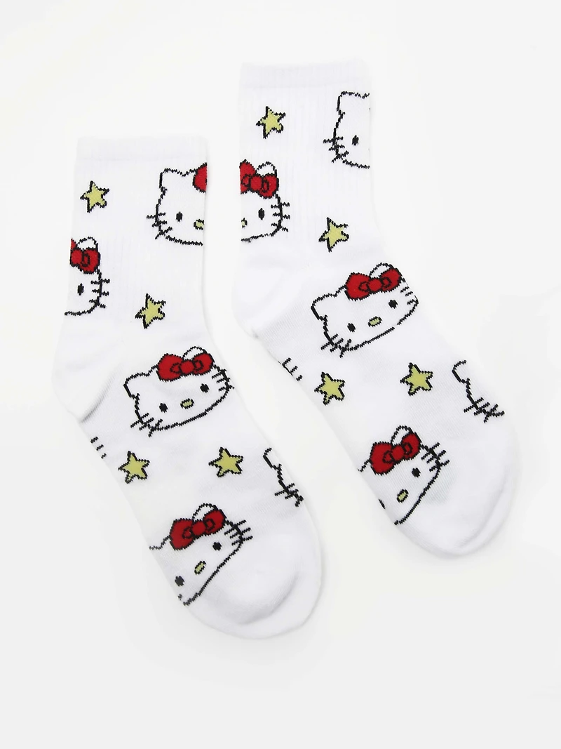 Women's Hello Kitty Christmas Socks
