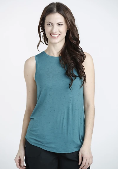 Women's High Neck Space Dye Tank
