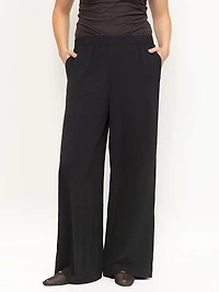 Women's Crinkle Pull-on Wide Leg Pant