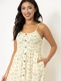 Women's Ditsy Floral Midi Dress