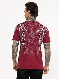 Men's Red Skeleton Tee