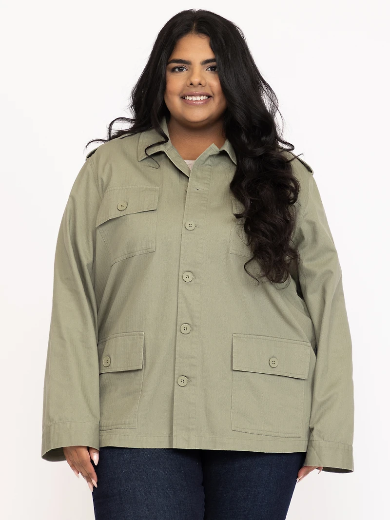 Women's Chore Coat with Knit Back