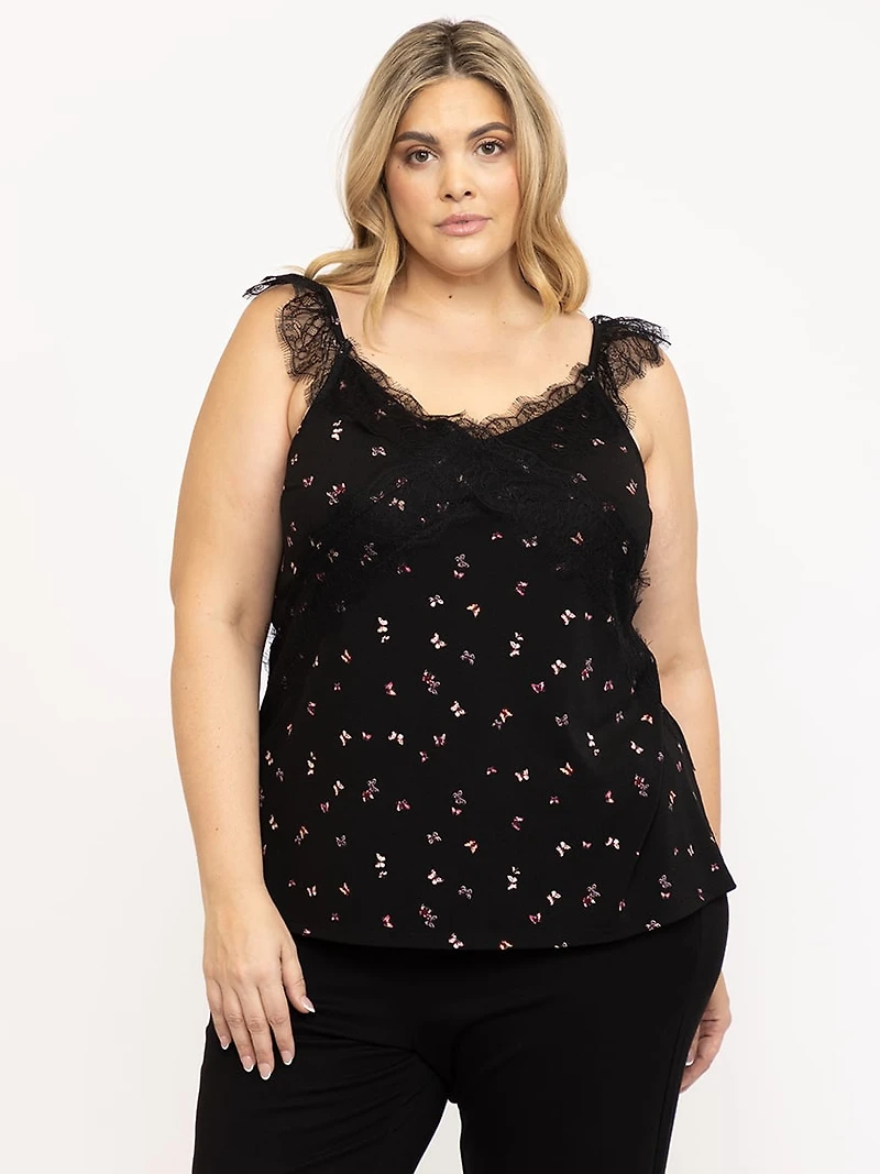 Women's Butterfly Print Tank