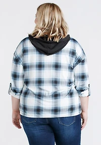 Women's Plaid Popover Hoodie