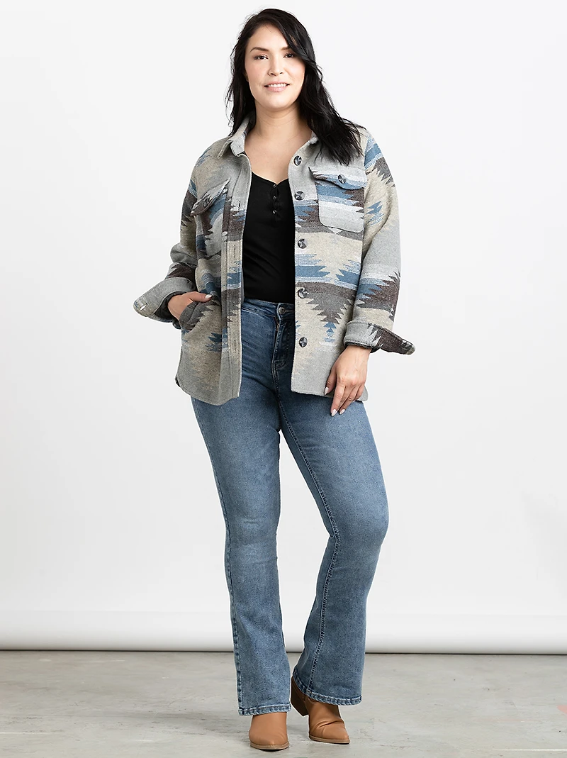 Women's Geometric Shacket