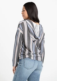 Women's Boho Stripe Hoodie