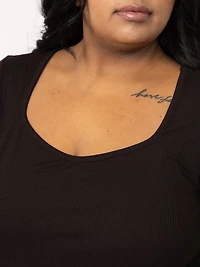 Women's Rib Sweetheart Tee