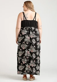 Women's Colour Block Maxi Dress