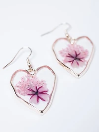 Women's Pressed Flower Earrings