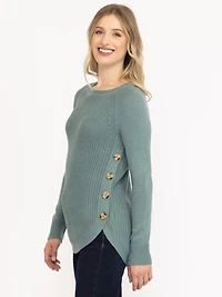 Women's Side Button Sweater