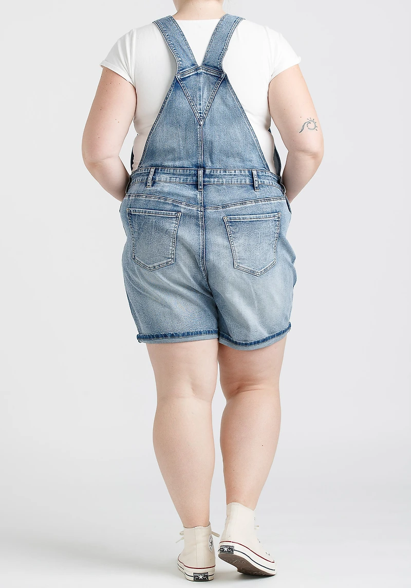 Women's Cuffed Denim Relaxed Fit Shortall