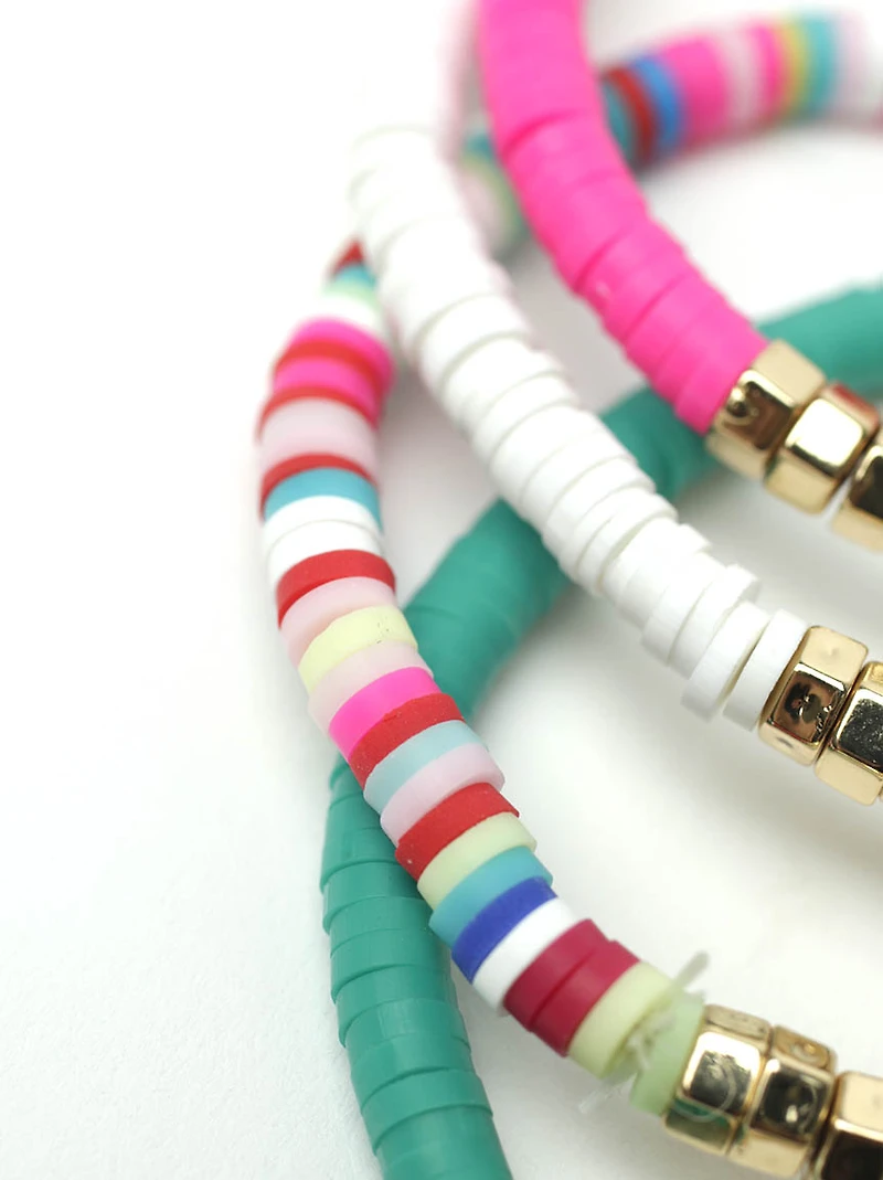 Women's Bright Mini Stretch Bracelets