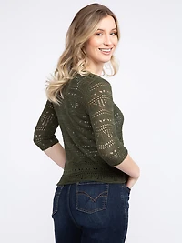 Women's Pointelle Pullover