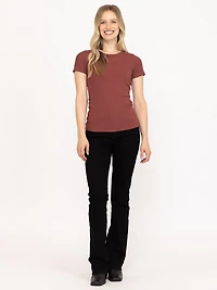 Women's Crew Neck Rib Tee