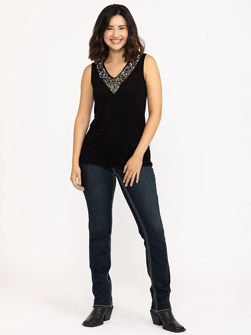 Women's Sequin Tank Top