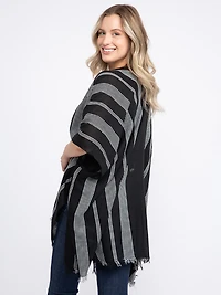 Women's Textured Stripe Wrap