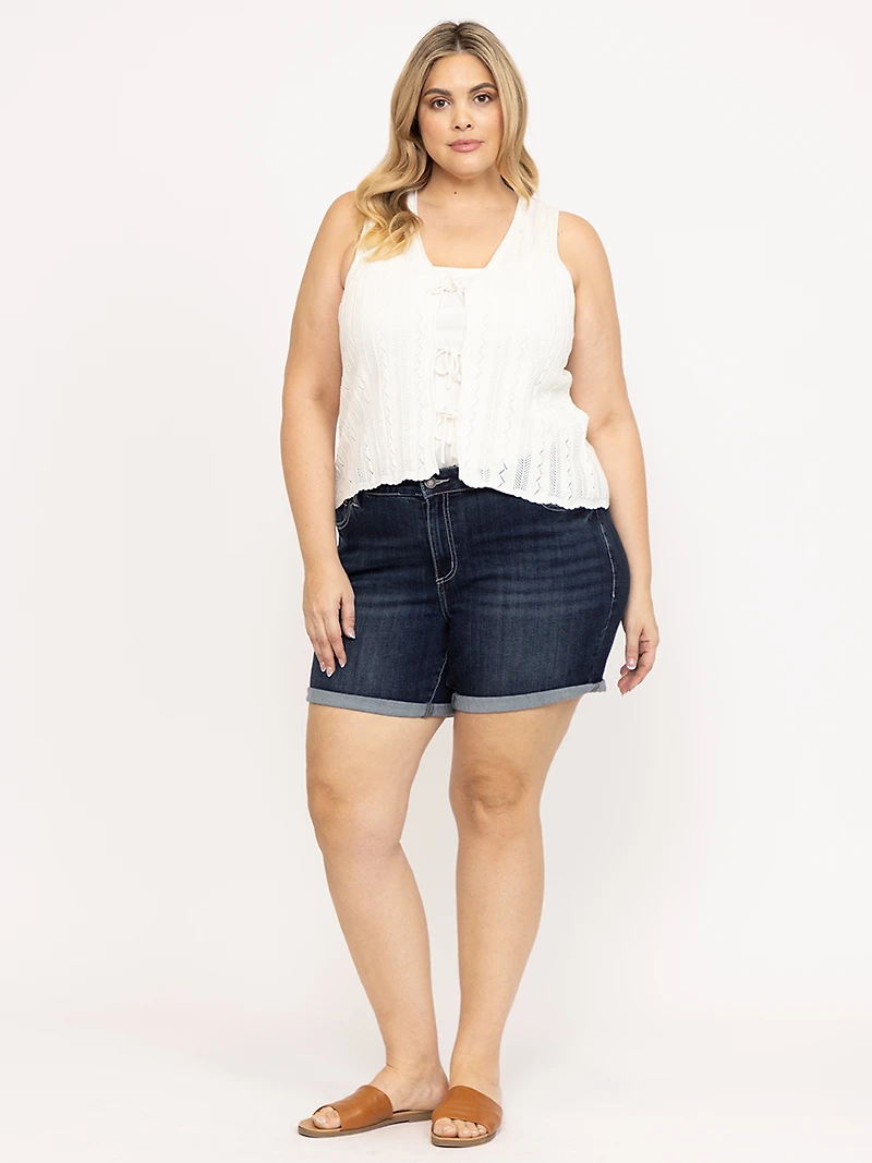 Women's Tie Front Vest